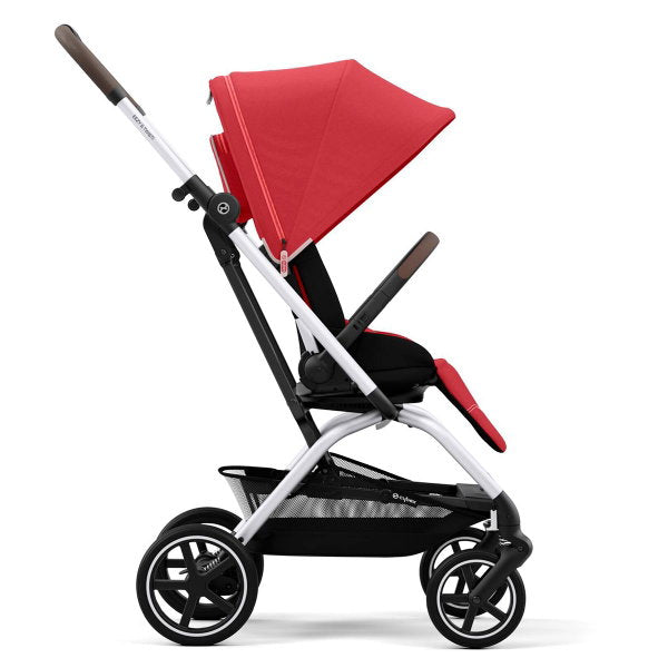  CYBEX Eezy S Twist+2 Buggy Hibiscus Red Gestell Silver | Mit All-Terrain Rädern