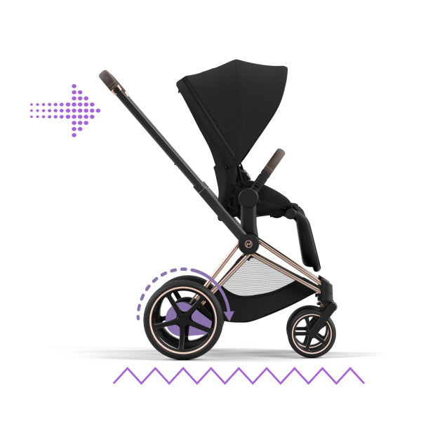  CYBEX E-PRIAM Sportwagen Peach Pink Gestell Wählbar New Generation