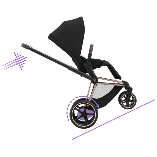  CYBEX E-PRIAM Sportwagen Peach Pink Gestell Wählbar New Generation