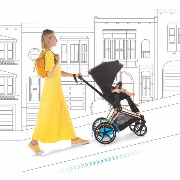  CYBEX E-PRIAM Sportwagen Onyx Black Conscious Collection Gestell Wählbar New Generation