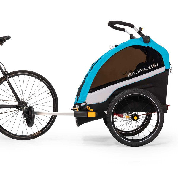  Burley D´Lite X Fahrradanhänger Aqua 2-Sitzer Mit Buggy-Funktion