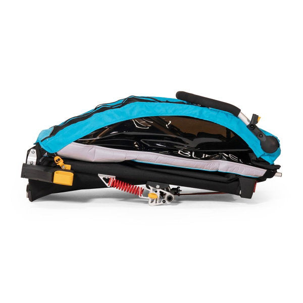  Burley D´Lite X Fahrradanhänger Aqua 2-Sitzer Mit Buggy-Funktion