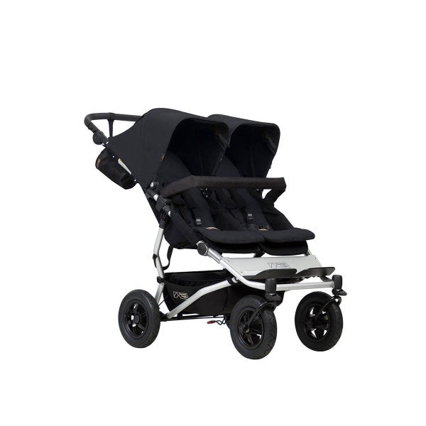  Mountain Buggy Duet V3.2 In Black Geschwisterwagen