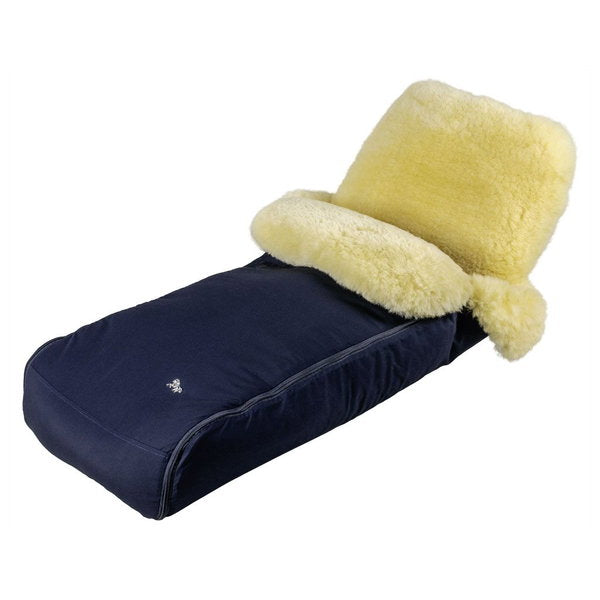  HESBA Winterfußsack DUO Premium Lammfell Natur Im Uni-Außenstoff