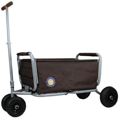  Beachtrekker LiFe Bollerwagen Braun Stabil Und Leicht Inkl. Feststellbremse