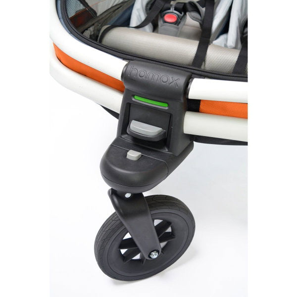  Hamax Outback Fahrradanhänger Navy Blau Inkl. Deichsel & Buggyrad