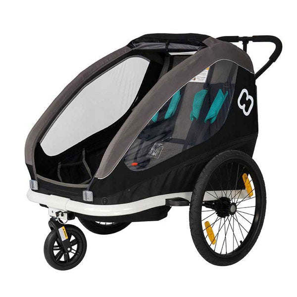  Hamax Traveller Fahrradanhänger Schwarz/Grau