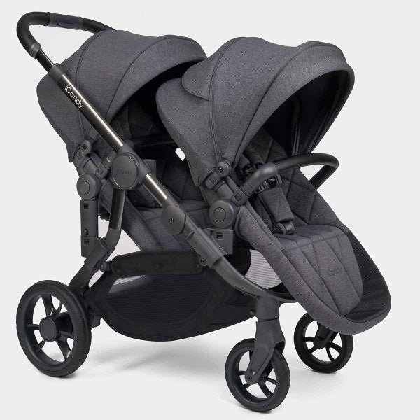  ICandy Orange Double Combo Dark Slate Marl Phantom Geschwisterkinderwagen | Inkl. Praktischem Zubehör