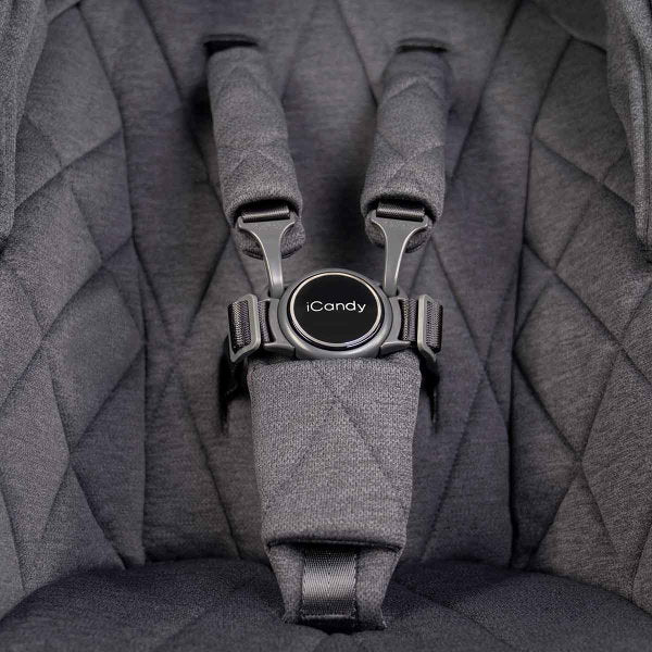  ICandy Orange Double Combo Light Slate Marl Geschwisterkinderwagen | Inkl. Praktischem Zubehör