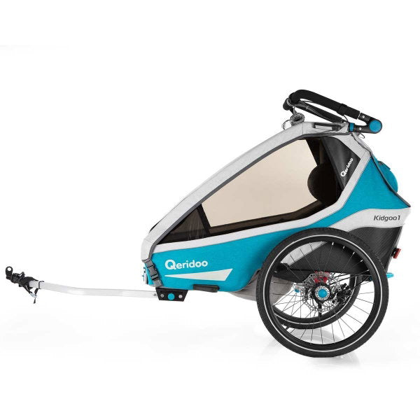  Qeridoo Kidgoo 1 Sport Radanhänger Petrol Inkl. Scheibenbremse