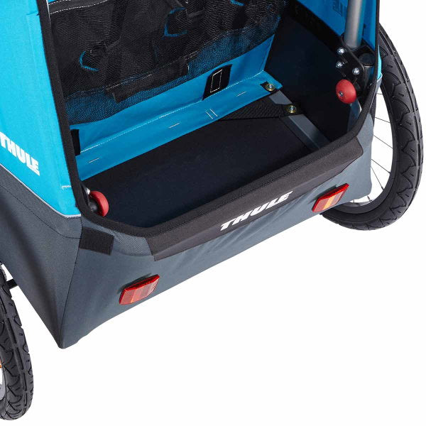  Thule Coaster XT Kinderanhänger Blue Umbaubar Zum Fahrradanhänger Und Kinderwagen