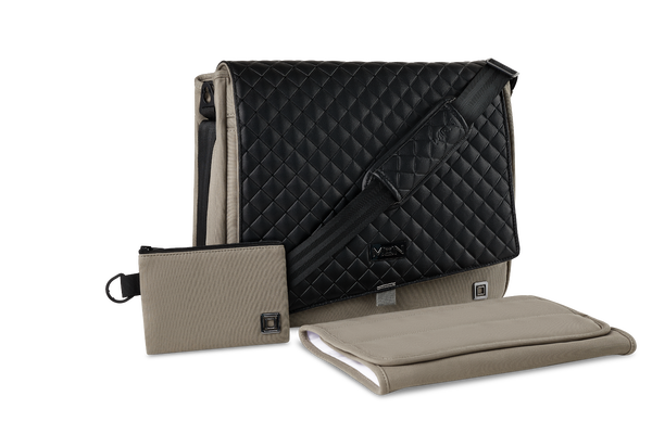  Moon Premium Wickeltasche Mud Mit Wickelauflage, Geldtasche & Befestigungssystem