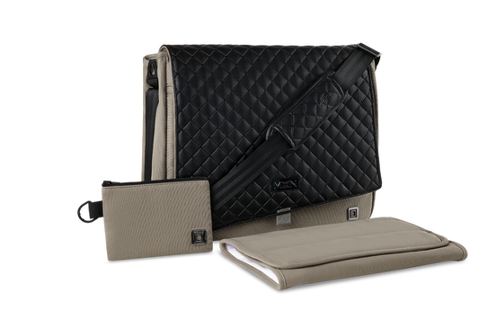  Moon Premium Wickeltasche Mud Mit Wickelauflage, Geldtasche & Befestigungssystem