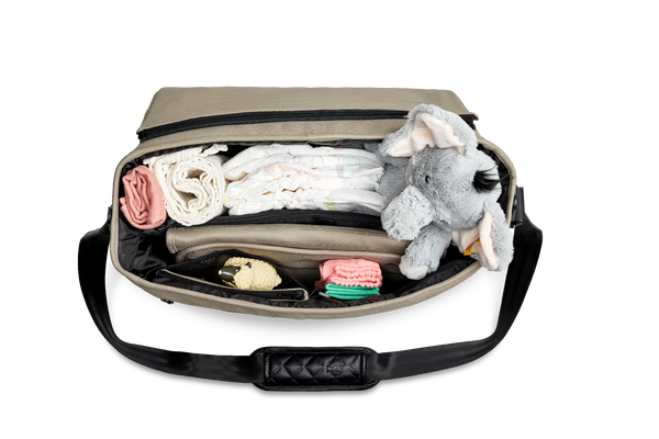  Moon Premium Wickeltasche Mud Mit Wickelauflage, Geldtasche & Befestigungssystem
