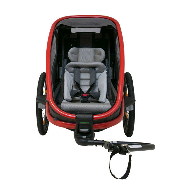  Hamax Outback One Fahrradanhänger Rot / Schwarz Inkl. Deichsel & Buggyrad