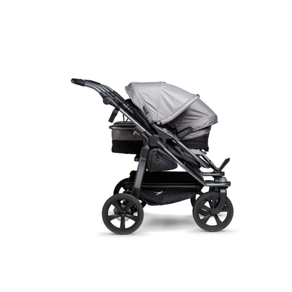  Tfk Trio Kombi Kinderwagen Grau Drillingswagen Mit Luftkammerreifen