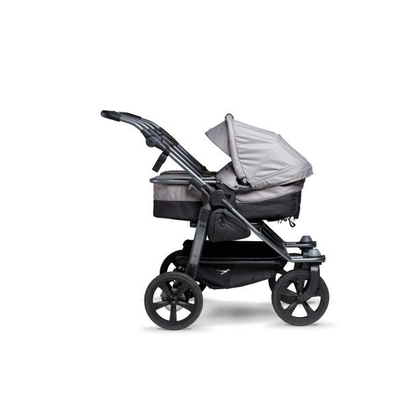  Tfk Trio Kombi Kinderwagen Grau Drillingswagen Mit Luftkammerreifen