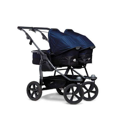  Tfk Duo Kombi Kinderwagen Marine Zwillingswagen Luftkammerreifen
