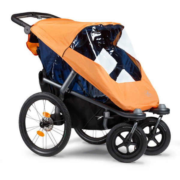  Tfk Velo 2 Fahrradanhänger Marine-schwarz | Mit Deichsel Und Kupplung
