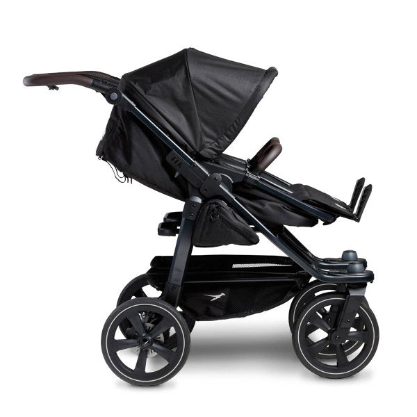  Tfk Duo 2 Kombi Kinderwagen Schwarz Luftkammer Radset