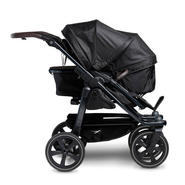  Tfk Duo 2 Kombi Kinderwagen Schwarz Luftkammer Radset