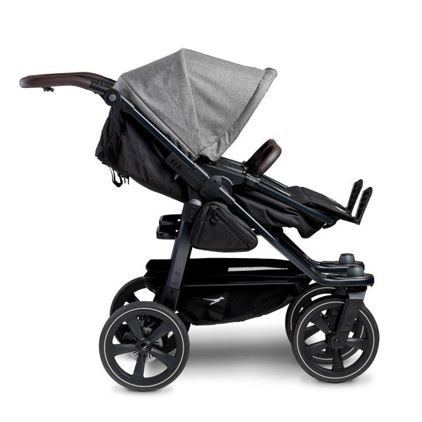  Tfk Duo 2 Kombi Kinderwagen Premium Grau Luftkammer Radset
