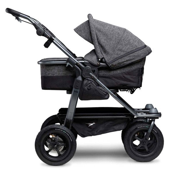  Tfk Duo Kombi Kinderwagen Premium Anthrazit Zwillingswagen Mit Luftrad-Set