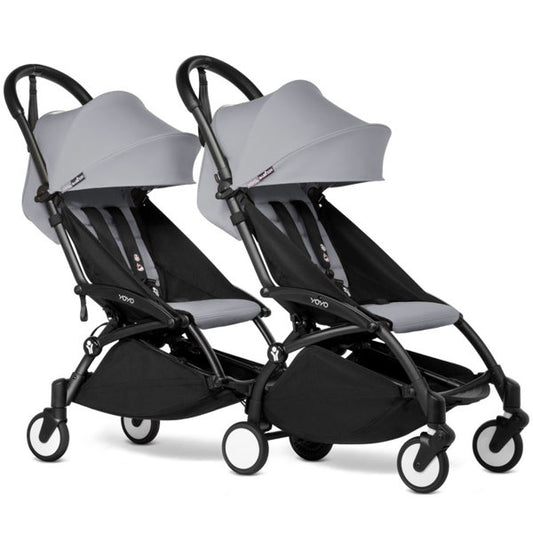  BABYZEN™ YOYO² Doppelbuggy Stone Gestell Black