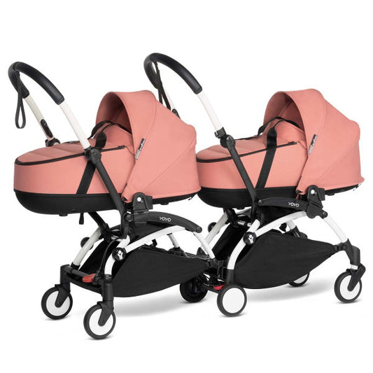  BABYZEN™ YOYO² Zwillingskinderwagen Ginger Gestell White