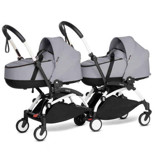  BABYZEN™ YOYO² Zwillingskinderwagen Stone Gestell White