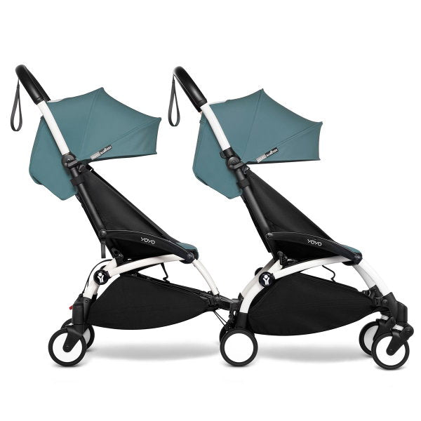  BABYZEN™ YOYO² Doppelbuggy Aqua Gestell White