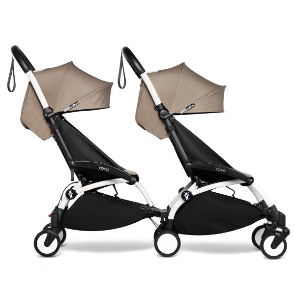  BABYZEN™ YOYO² Doppelbuggy Taupe Gestell White