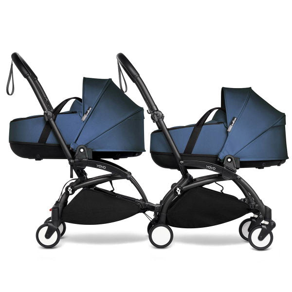  BABYZEN™ YOYO² Zwillingskinderwagen Navy Blue Gestell Black