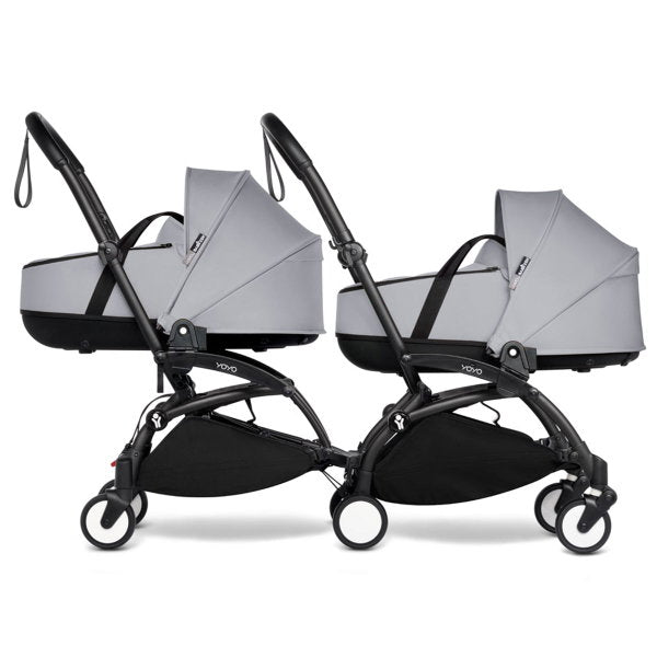  BABYZEN™ YOYO² Zwillingskinderwagen Stone Gestell Black
