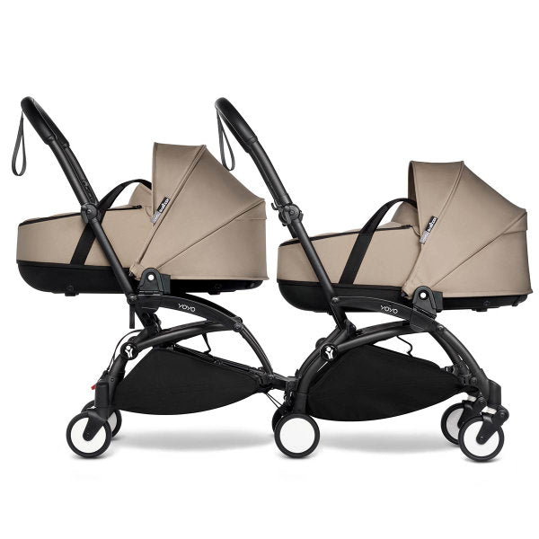  BABYZEN™ YOYO² Zwillingskinderwagen Taupe Gestell Black
