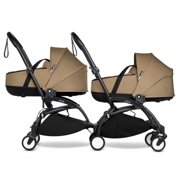  BABYZEN™ YOYO² Zwillingskinderwagen Toffee Gestell Black