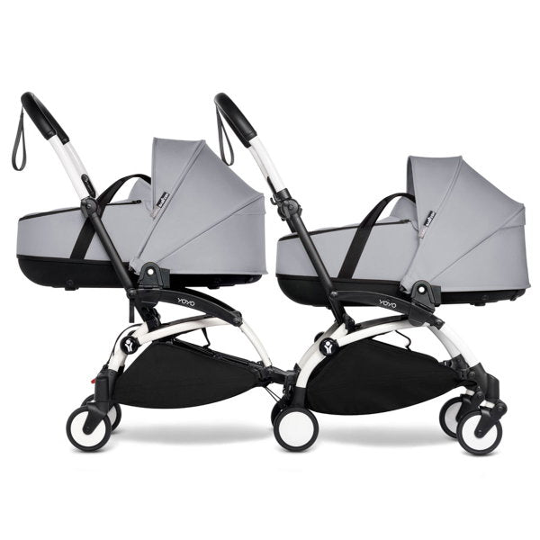  BABYZEN™ YOYO² Zwillingskinderwagen Stone Gestell White